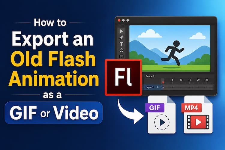 How to Export an Old Flash Animation as a GIF or Video